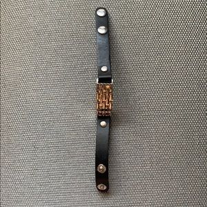 TORY BURCH women’s leather fit bit bracelet